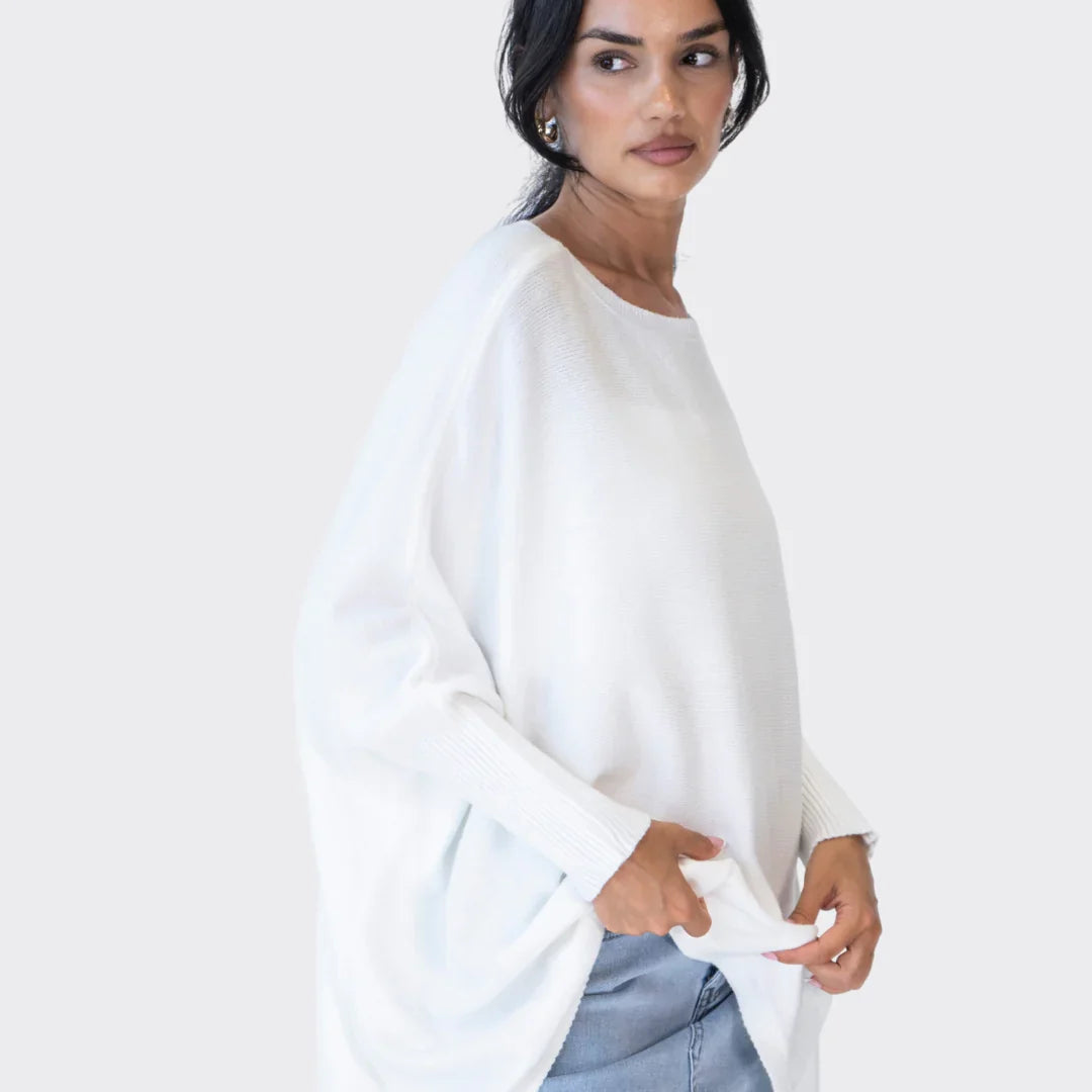 Cozy Oversized Trui Beige - Heerlijk warm!