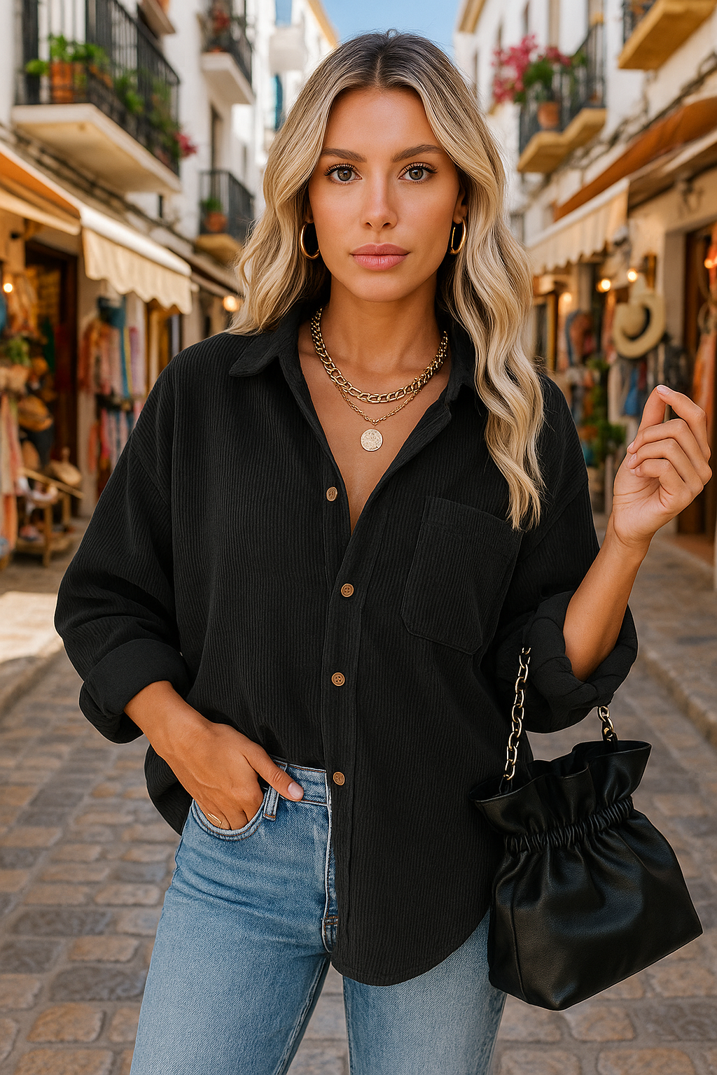 Isla Oversized Autumn Blouse