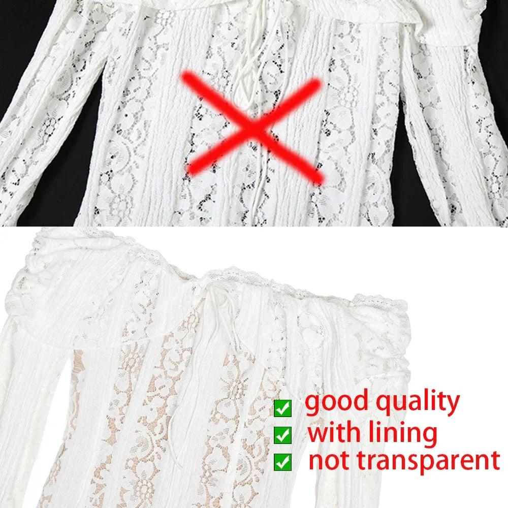 Suninheart White Off The Shoulder Dress 2025