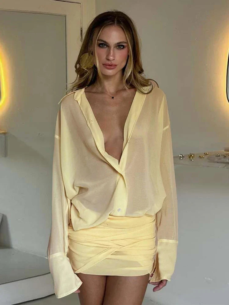 Ibiza Sunrise Co-Ord Blouse & Rok