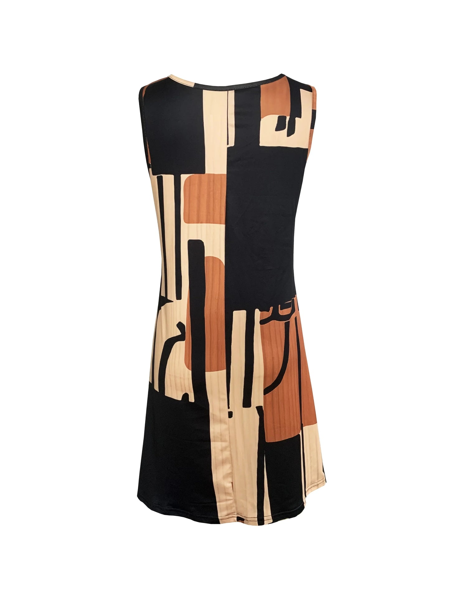 Boho Mosaic Mini Dress