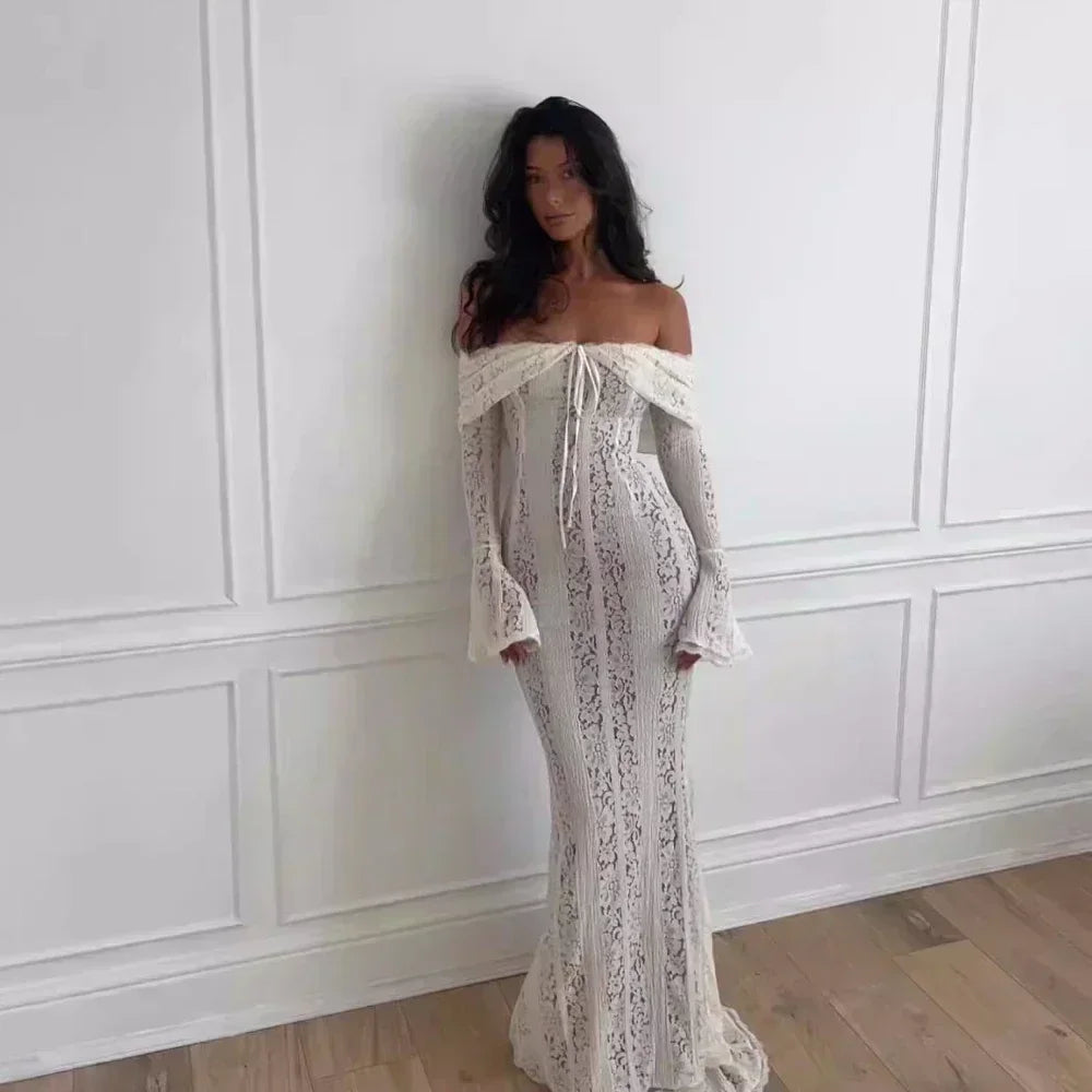 Suninheart White Off The Shoulder Dress 2025