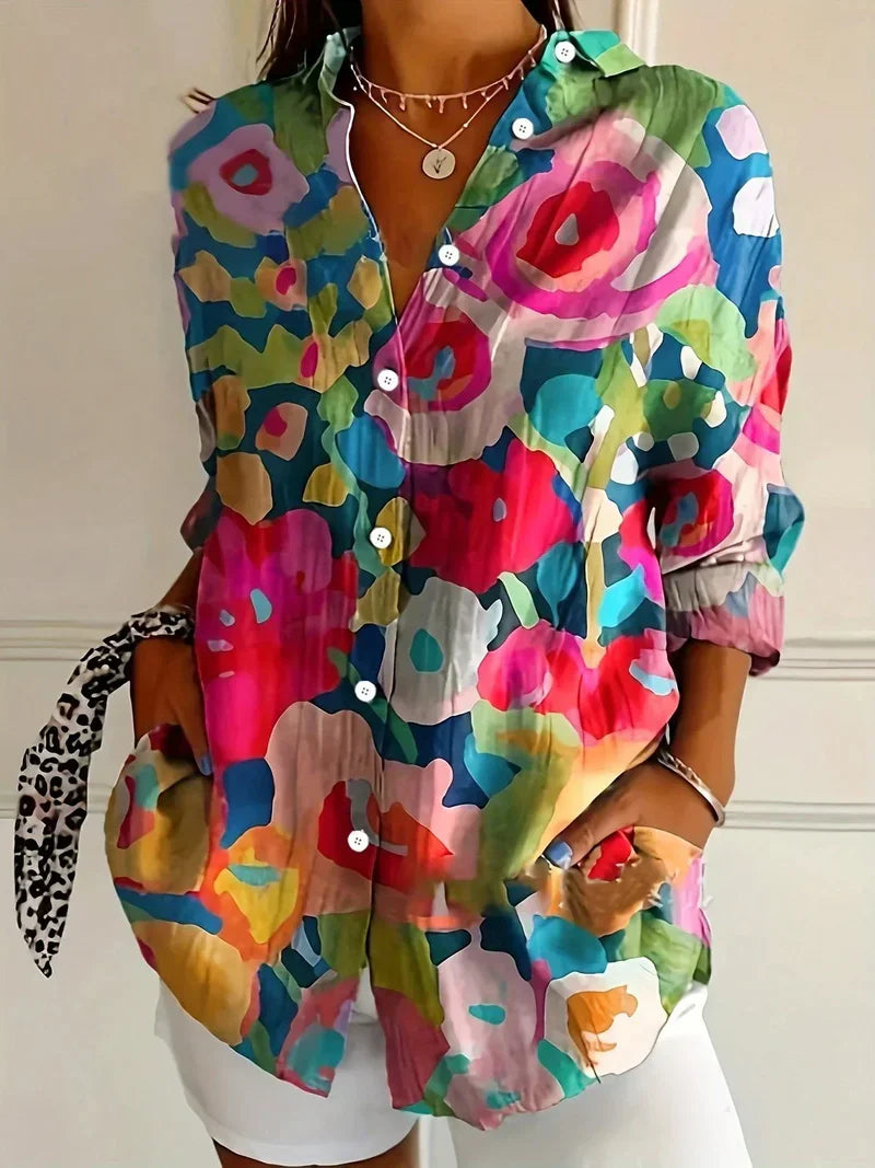 Flower Boho Blouse - Ibiza