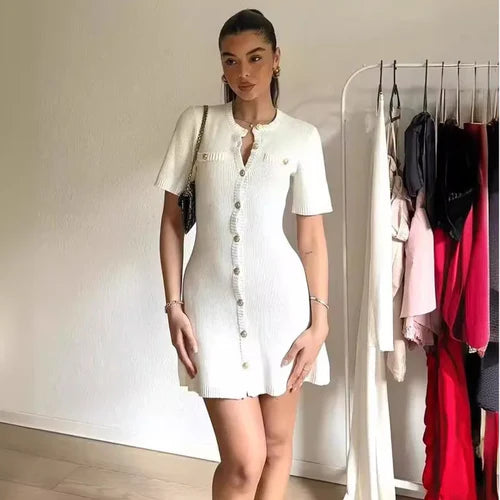 White Isla Mini Dress
