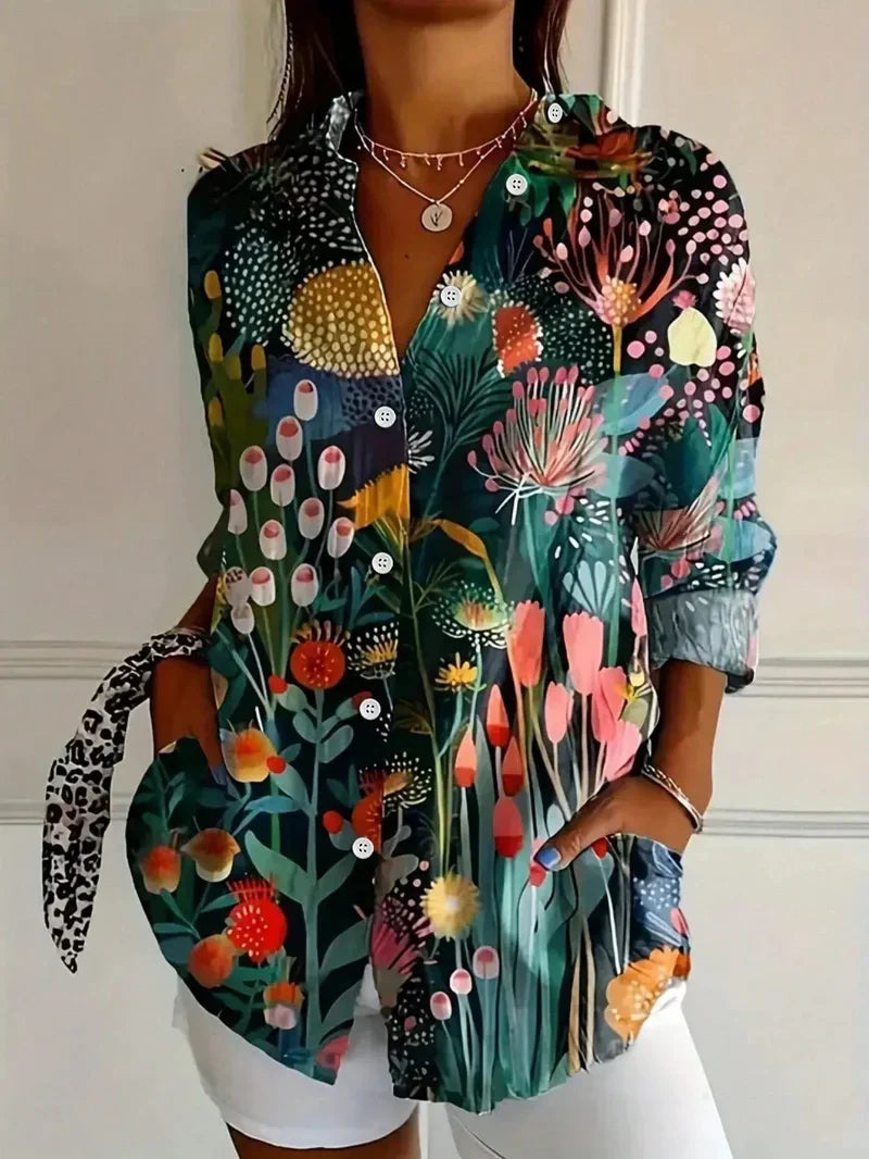 Flower Boho Blouse - Ibiza