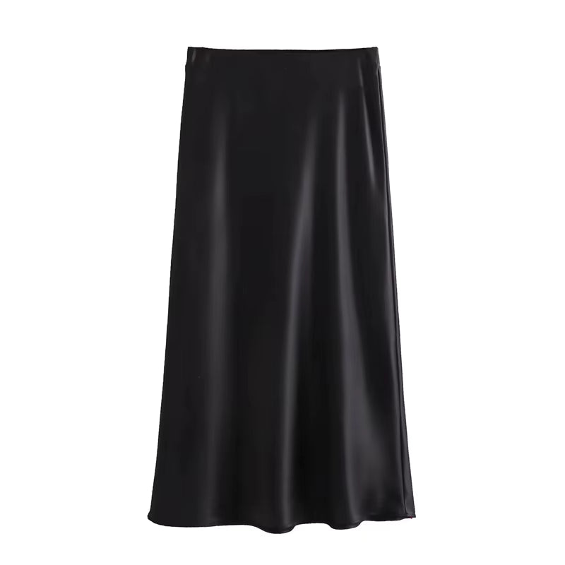 Isla Autumn Satijnen Rok