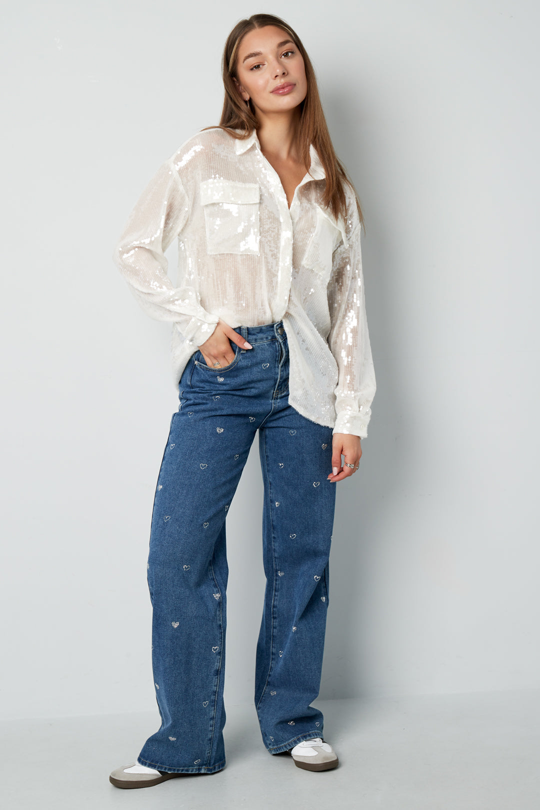 Glitter Sexy Blouse - Uitgaans blouse