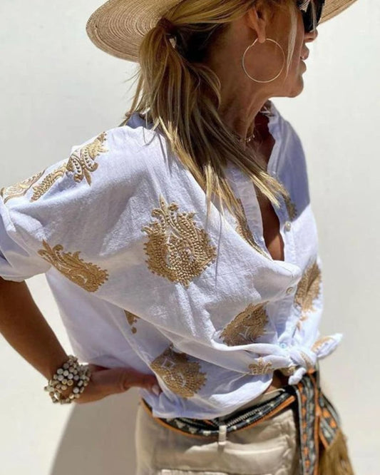 Isla Linnen Blouse - Summer Favorite